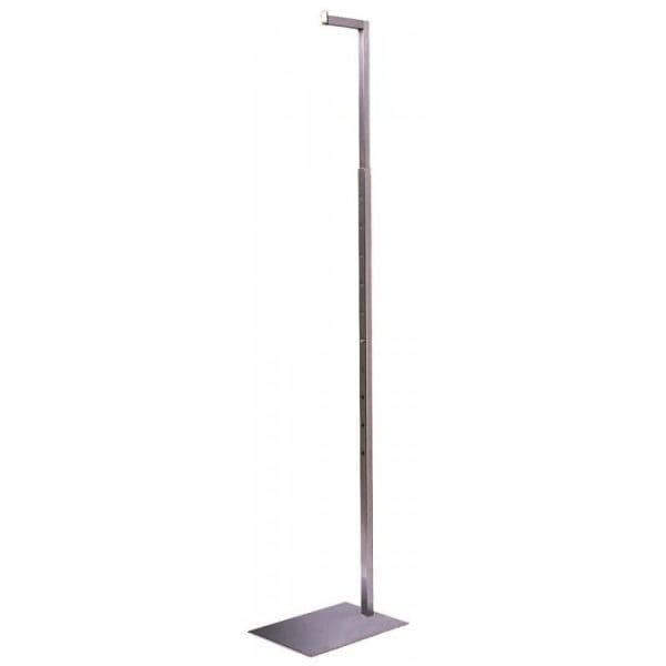 Satin Chrome Adjustable Costumer Mannequin Display Stand 43" - 72"H