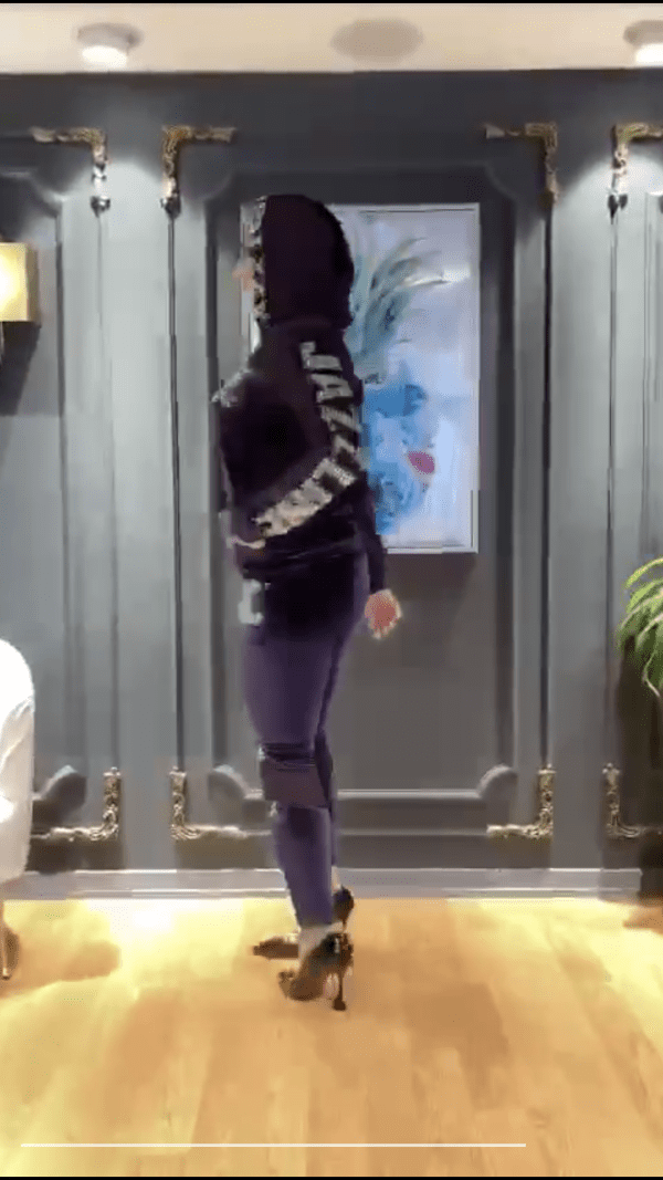 Women 2 PCs Soft Velvet Classy Outfit Set With Rhinestones Design & Hood Casual/Formal Wear Tracksuit - Image 4