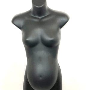 Pregnant Female Plastic Dress Torso Mannequin Molded Form With Swivel Hook & Hollow Back