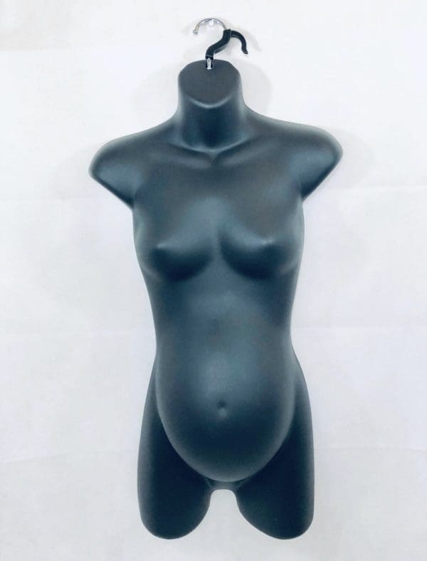 Pregnant Female Plastic Dress Torso Mannequin Molded Form With Swivel Hook & Hollow Back - Image 5