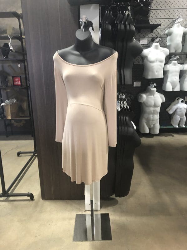 Pregnant Female Plastic Dress Torso Mannequin Molded Form With Swivel Hook & Hollow Back - Image 8