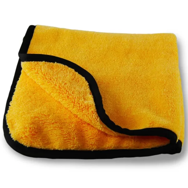 Professional Grade Premium Microfiber Towels, Gold (16 Inch x 16 Inch) (Pack of 12) - Safe for Car Wash, Pet Drying Cloth & Home Cleaning - Image 2