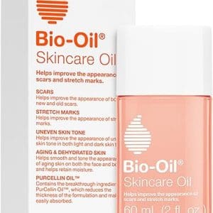 Bio-Oil Skincare Body Oil Serum, Face and Body Moisturizer with Vitamin E & A, for Scars, Stretch Marks, Sensitive Skin, All Skin Types, Dermatologist Recommended, Non-Comedogenic, 2 Oz
