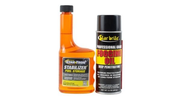 STAR BRITE - STAR TRON STABILIZER + FUEL STORAGE (16 OZ.) & ENGINE FOGGING OIL (12 OZ)