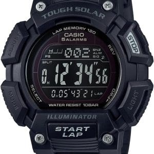 Casio Men's STLS-110H-1B2CF TOUGH SOLAR Digital Display Quartz Black Watch