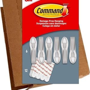 Command Cord Bundlers, Damage Free Hanging Cord Organizer, No Tools Cord Bundler for Hanging Electrical Cables in Dorm Rooms, 6 Gray Cord Bundlers