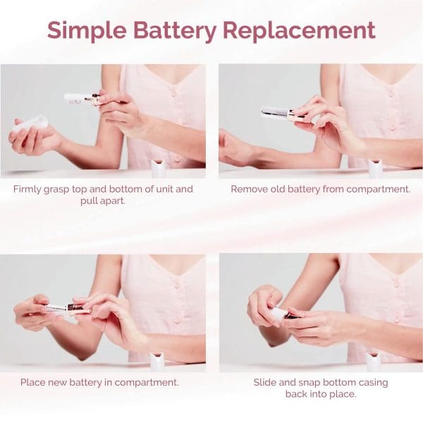 Finishing Touch Flawless Women's Painless Hair Remover , White/Rose Gold - Image 3