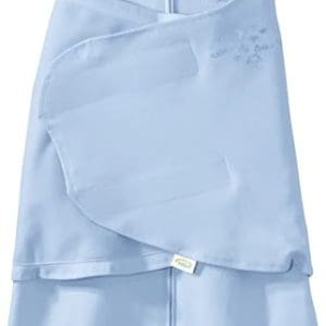 100% Cotton Sleepsack Swaddle, 3-Way Adjustable Wearable Blanket, TOG 1.5, Baby Blue, Newborn, 0-3 Months