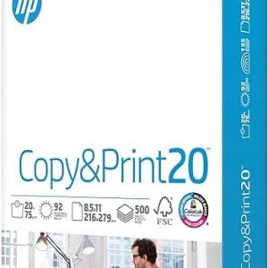HP Printer Paper | 8.5 x 11 Paper | Copy &Print 20 lb | 1 Ream Case - 500 Sheets| 92 Bright | FSC Certified | 200060