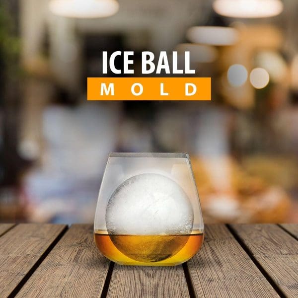 Ice Ball Mold Maker for Whiskey -5 PACK 2.5 Inch Silicone Round 5 Pack, White - Image 4