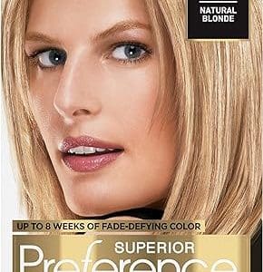 L'Oreal Paris Superior Preference Fade-Defying + Shine Permanent Hair Color, 9 Natural Blonde, Pack of 1, Hair Dye