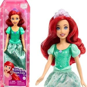Mattel Disney Princess Dolls, Ariel Posable Fashion Doll with Sparkling Clothing and Accessories, Disney Movie Toys