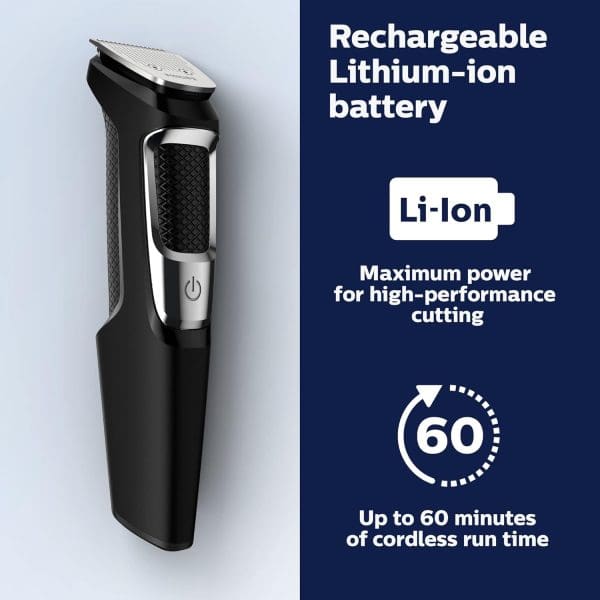 Philips Norelco Multigroomer All-in-One Trimmer Series 3000, 13 Pieces Men Grooming Kit, for Beard, Face, Nose, and Ear Hair Trimmer and Hair - Image 8