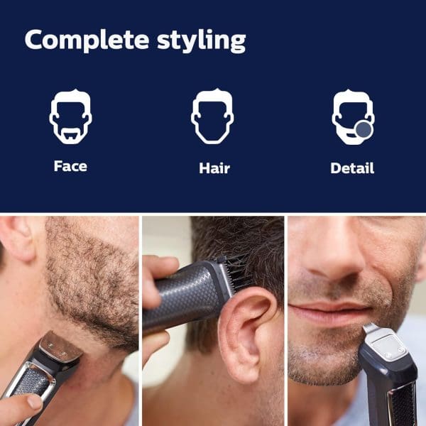 Philips Norelco Multigroomer All-in-One Trimmer Series 3000, 13 Pieces Men Grooming Kit, for Beard, Face, Nose, and Ear Hair Trimmer and Hair - Image 6