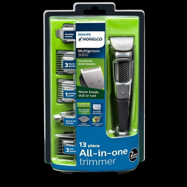 Philips Norelco Multigroomer All-in-One Trimmer Series 3000, 13 Pieces Men Grooming Kit, for Beard, Face, Nose, and Ear Hair Trimmer and Hair - Image 2