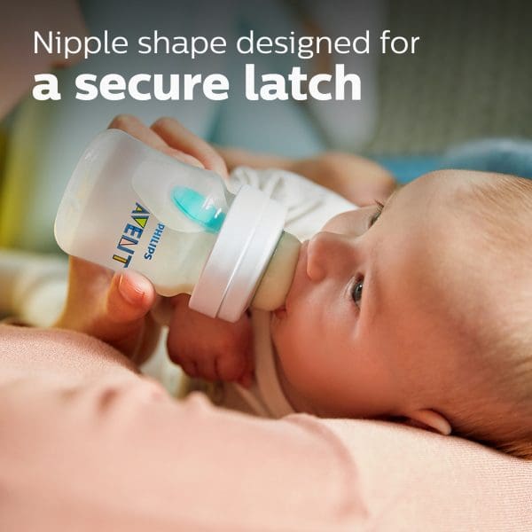 3 Pack Philips Avent Anti-colic Baby Bottle with AirFree Vent 4oz  Clear - Image 2