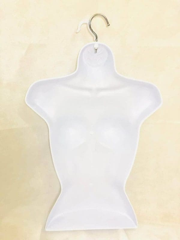 2 PCs Bundle: Female Half Body Plastic Display Mannequin (White/Black) - Image 7