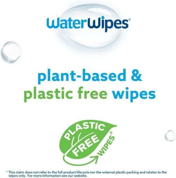 Plastic-Free Textured Clean, Toddler & Baby Wipes, 99.9% Water Based Wipes, Unscented & Hypoallergenic for Sensitive Skin, 540 Count (9 Packs) Packaging May Vary - Image 5