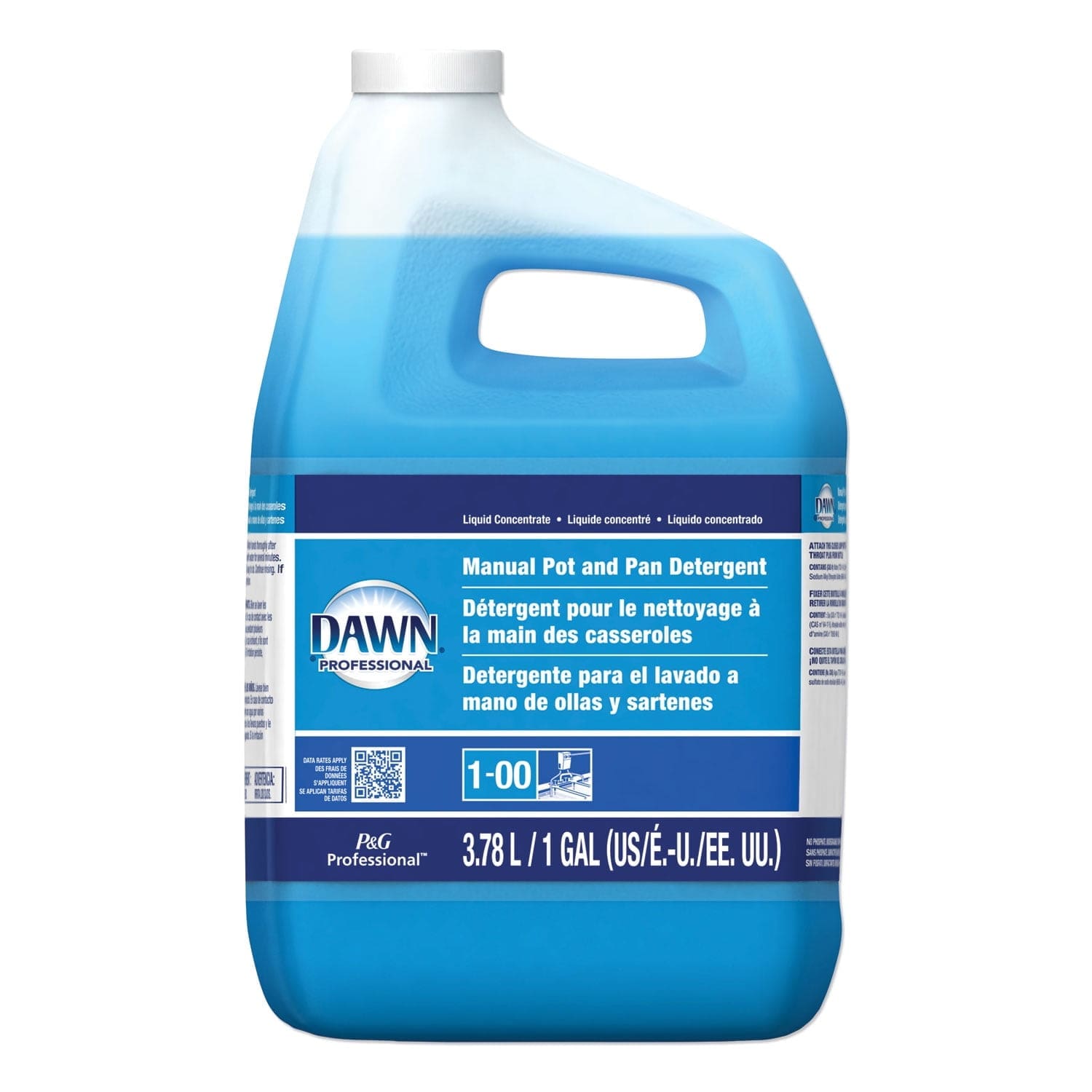 Dawn Professional Manual Pot/Pan Dish Detergent Orig Scent 1 gal Closed-Loop Plastic Jug 57446