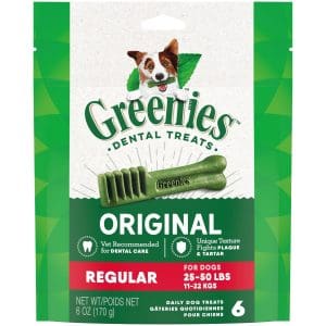 Greenies Original Flavor Dental Treats for Dogs, 6 oz Pouch