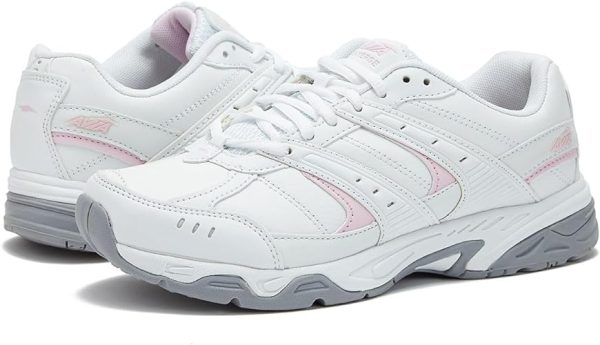 Avia Verge Womens Sneakers - Tennis, Court, Cross Training, or Pickleball Shoes for Women, Classic Black or Walking White Sneakers with Arch Support White Size 8 - Image 7