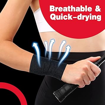 AZEN 16 Pack Self Adhesive Bandage Wrap Black, 2" X 5 Yards Black Athletic Tape, Vet Wrap, Tattoo Grip Tape Wrap,Ankle Tape, Cohesive Bandage Wrap - Image 6