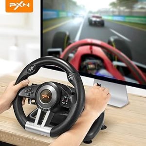 Alternative view of PXN Racing Wheel - Gaming Steering Wheel for PC, V3II 180 Degree Driving Wheel Volante PC Universal Usb Car Racing with Pedal for PS4, PC, PS3,Xbox Series X|S, Xbox One