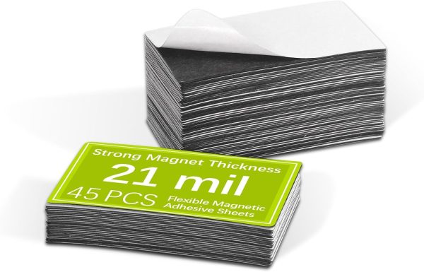 45 Pcs business card magnets peel and stick Promotional advertising Items Personalized Magnetic Business Cards 2x3.5 Inch