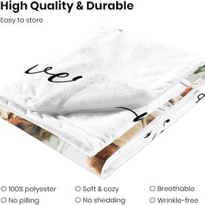 Alternative view of Sublimation Throw Blanket - Customizable, Heat Press, White, 40"x30"