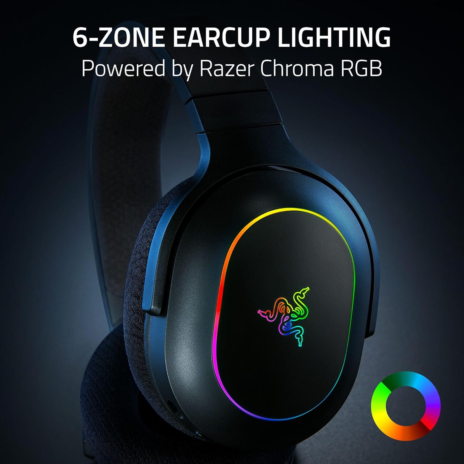 Razer Barracuda X Chroma Wireless Gaming Headset: 2.4GHz Wireless & Bluetooth - Lightweight - Chroma RGB - 40mm Drivers - Cardioid Mic - 70 Hr Battery - for PC, Mac, PS5, Switch 2, Smartphone - Black - Image 6