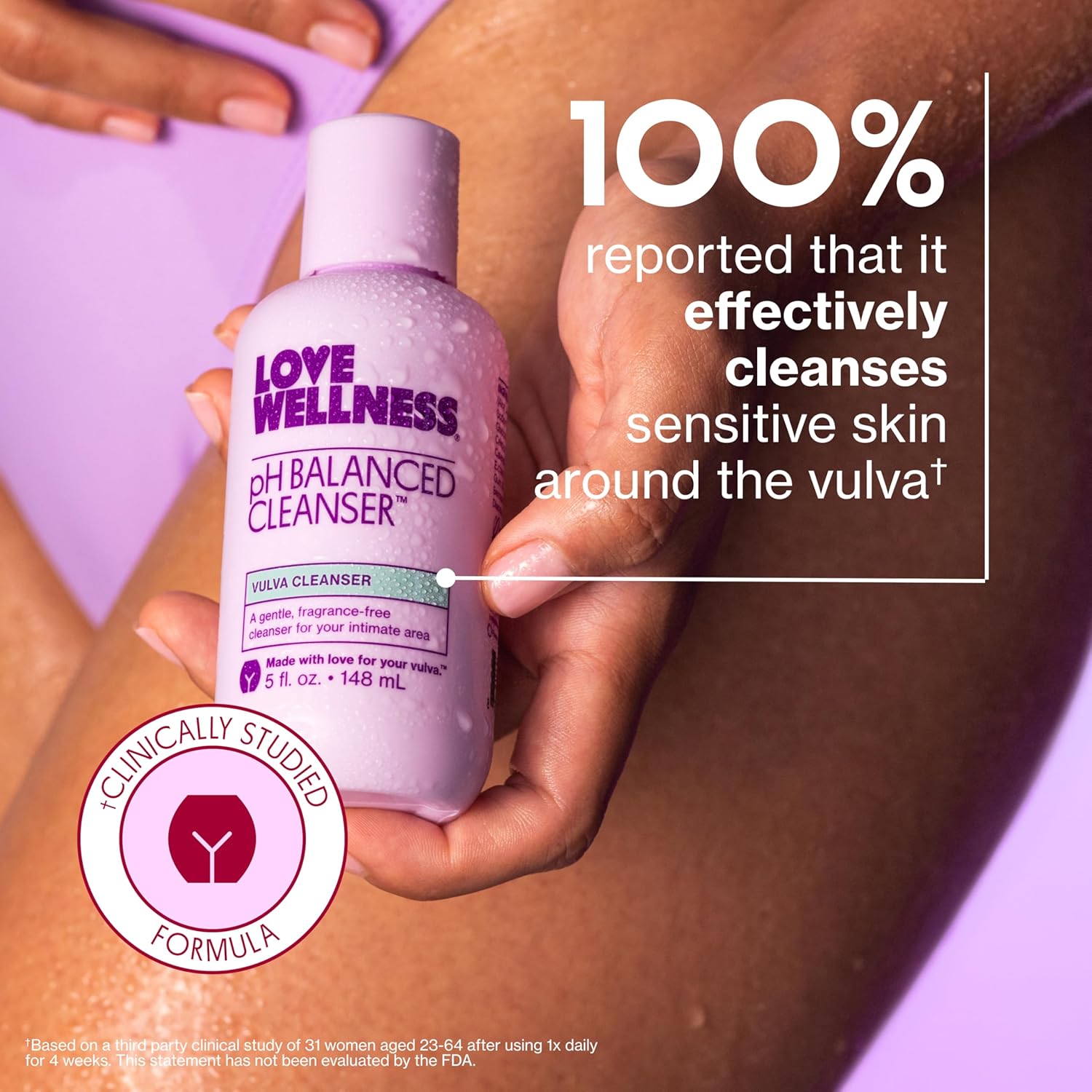 Love Wellness Skincare for Down There Bundle | Gentle pH Balancing Cleanser, Moisturizing Comfy Cream & Refreshing Wipes | Feminine Care for pH Balance, Dry & Sensitive Vulva | Fragrance-Free - Image 5