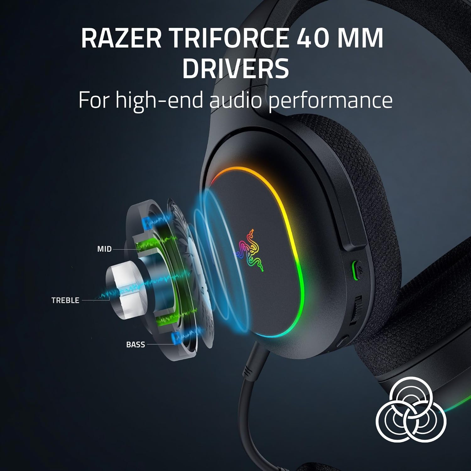 Razer Barracuda X Chroma Wireless Gaming Headset: 2.4GHz Wireless & Bluetooth - Lightweight - Chroma RGB - 40mm Drivers - Cardioid Mic - 70 Hr Battery - for PC, Mac, PS5, Switch 2, Smartphone - Black - Image 8