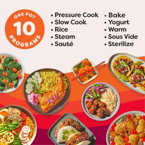 Alternative view of Instant Pot Pro (8 QT) 10-in-1 Pressure Cooker, Slow Cooker, Rice/Grain Cooker, Steamer, Sauté, Sous Vide, Yogurt Maker, Sterilizer, and Warmer, Includes App With Over 800 Recipes, Black