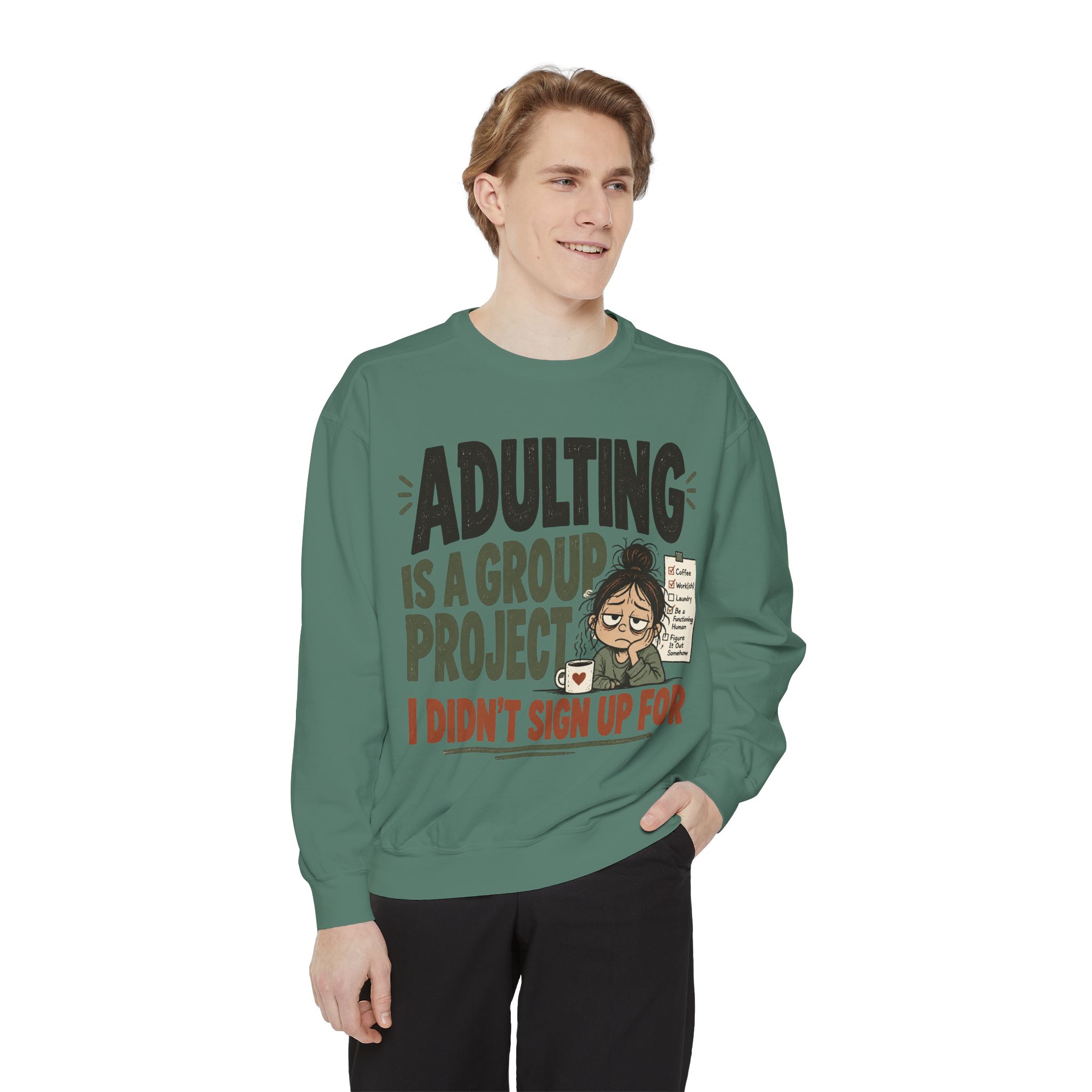 Unisex Garment-Dyed Sweatshirt - Image 23