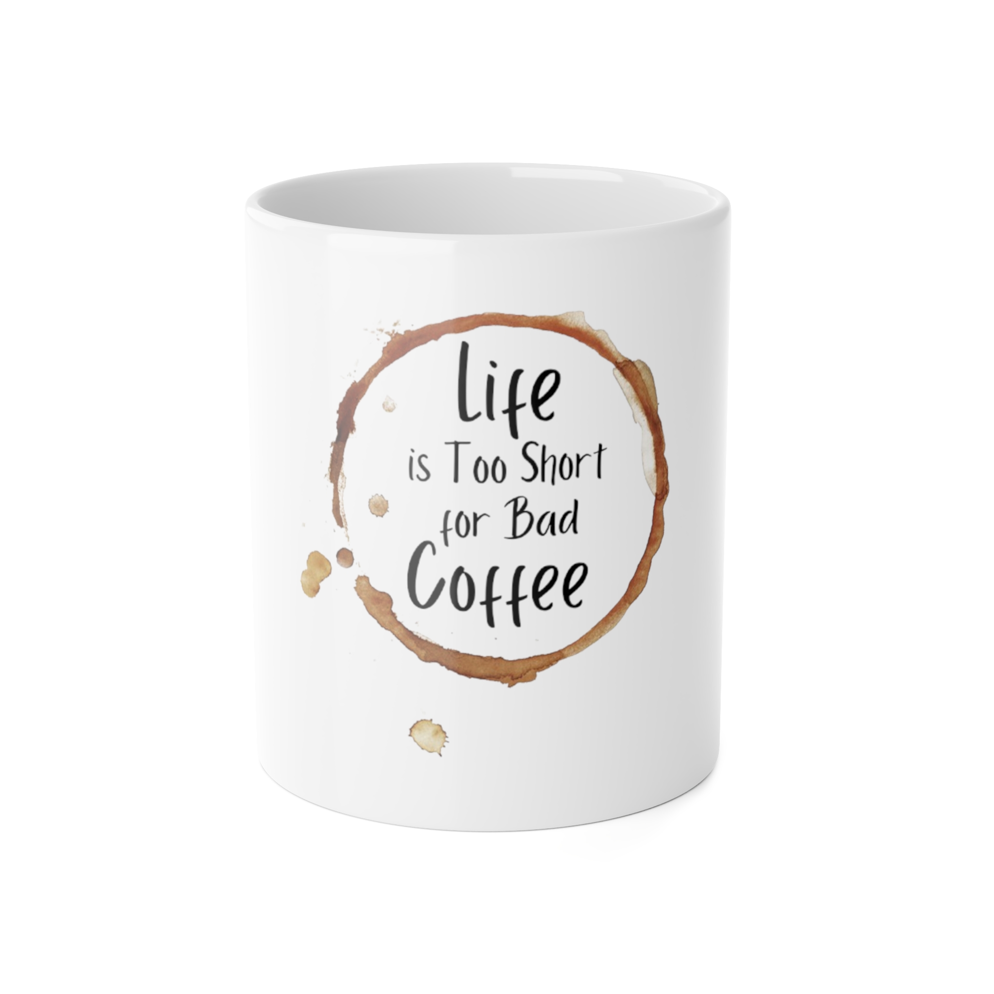 White Ceramic Mug, 11oz