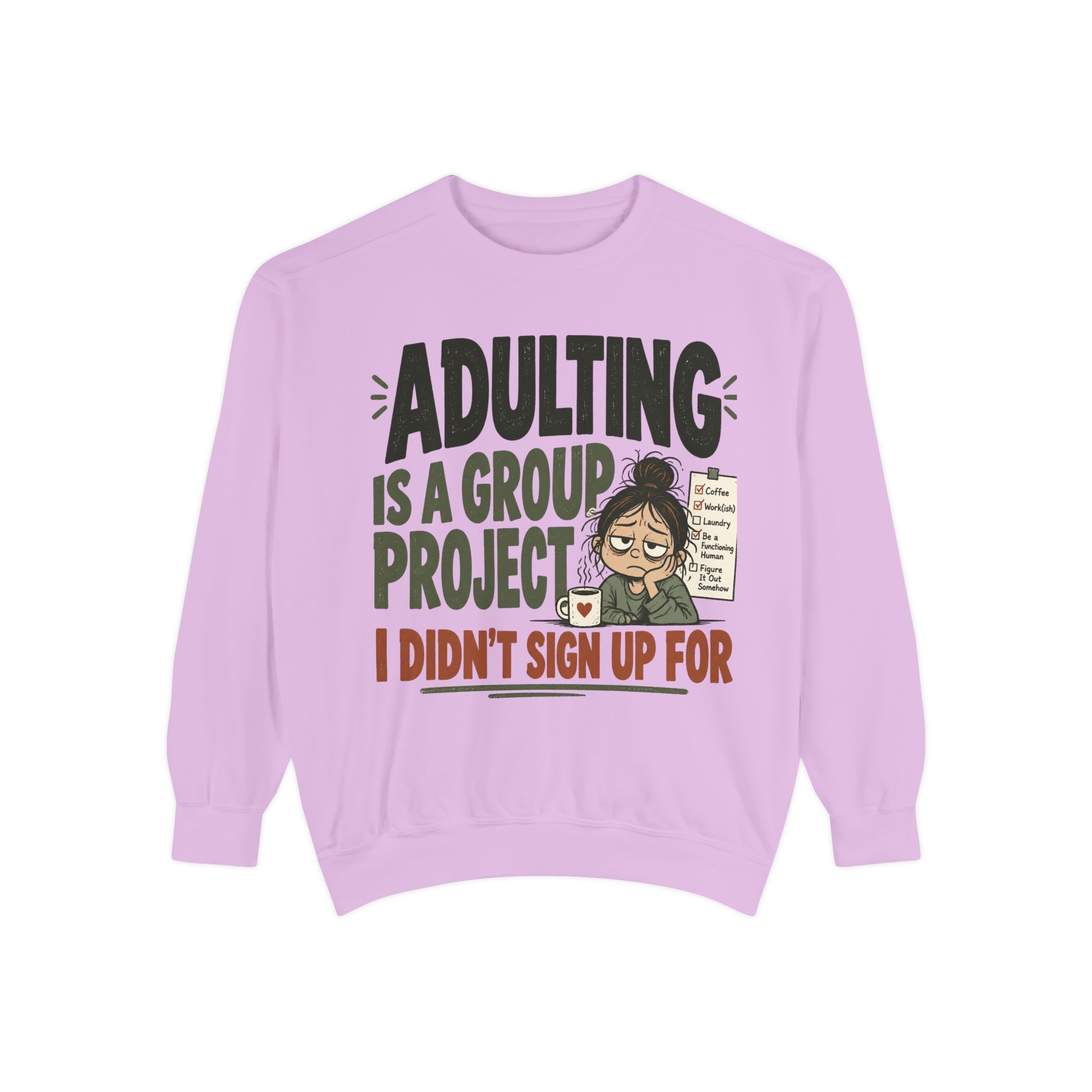 Unisex Garment-Dyed Sweatshirt - Image 57