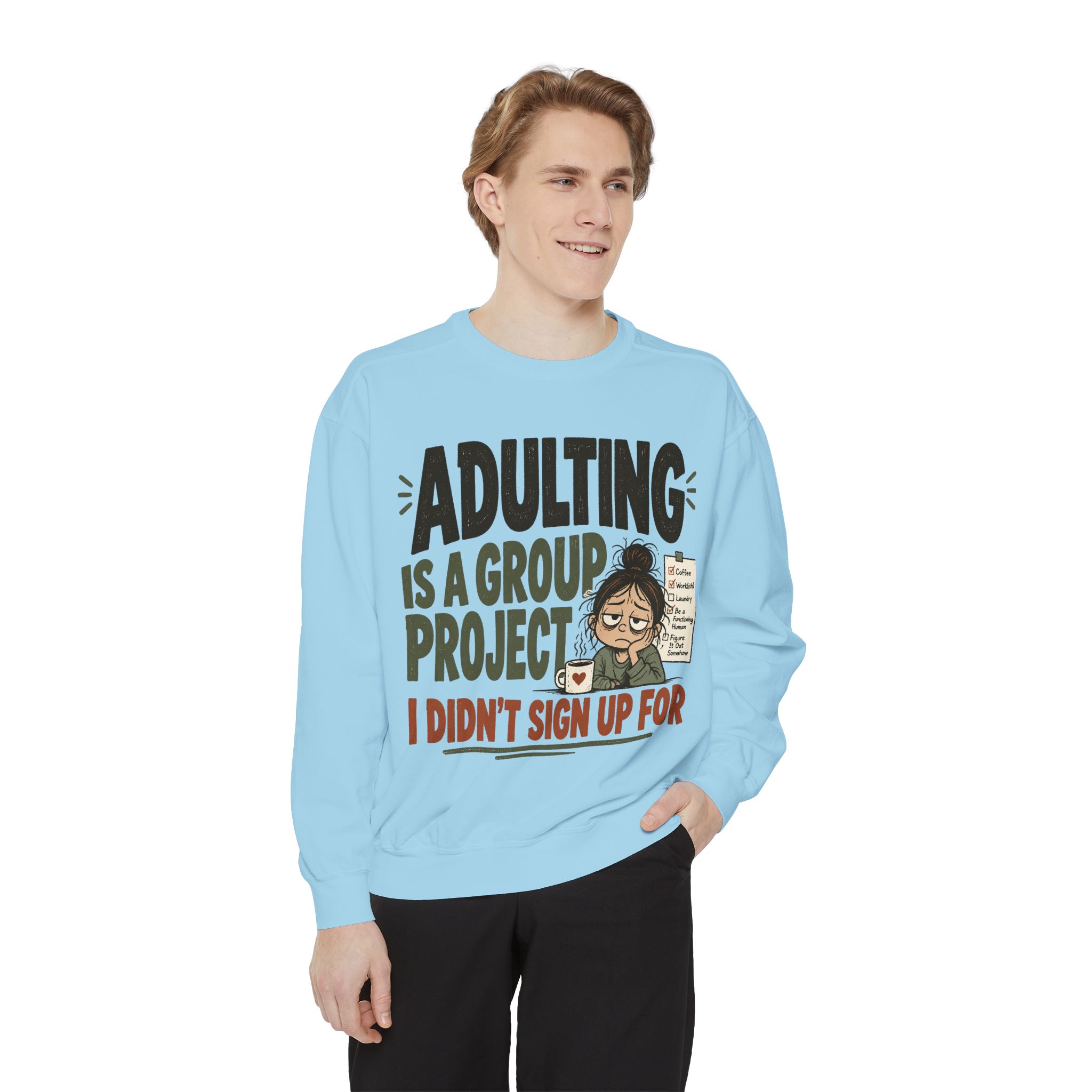 Unisex Garment-Dyed Sweatshirt - Image 39