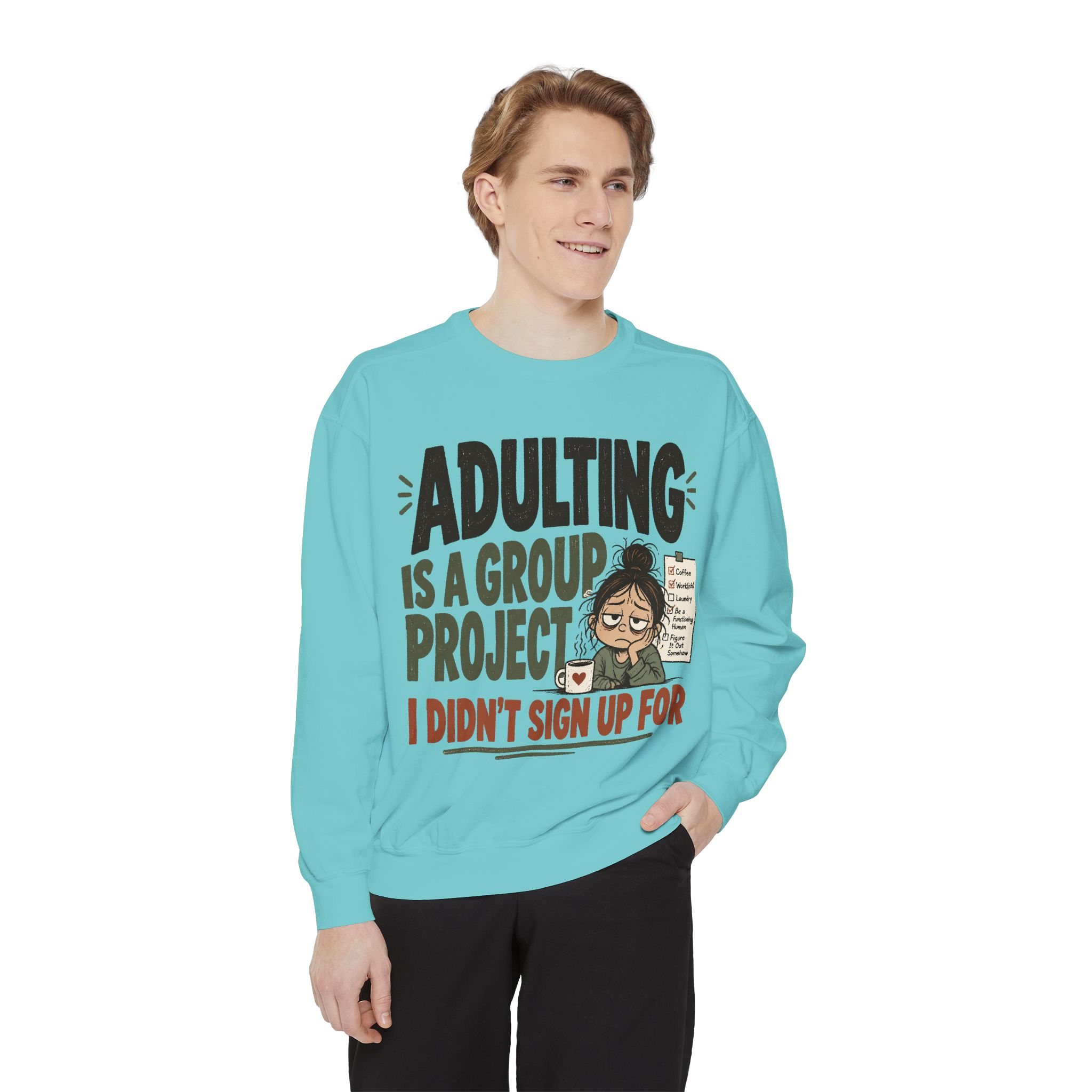 Unisex Garment-Dyed Sweatshirt - Image 19