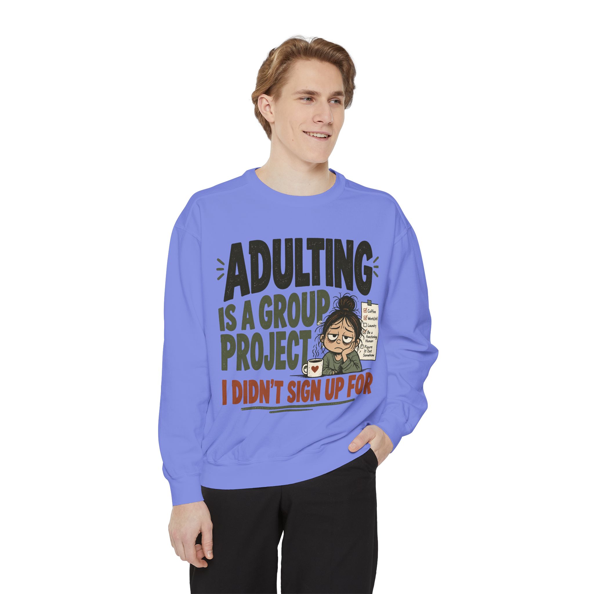Unisex Garment-Dyed Sweatshirt - Image 43