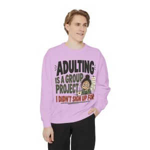 Unisex Garment-Dyed Sweatshirt - Image 59
