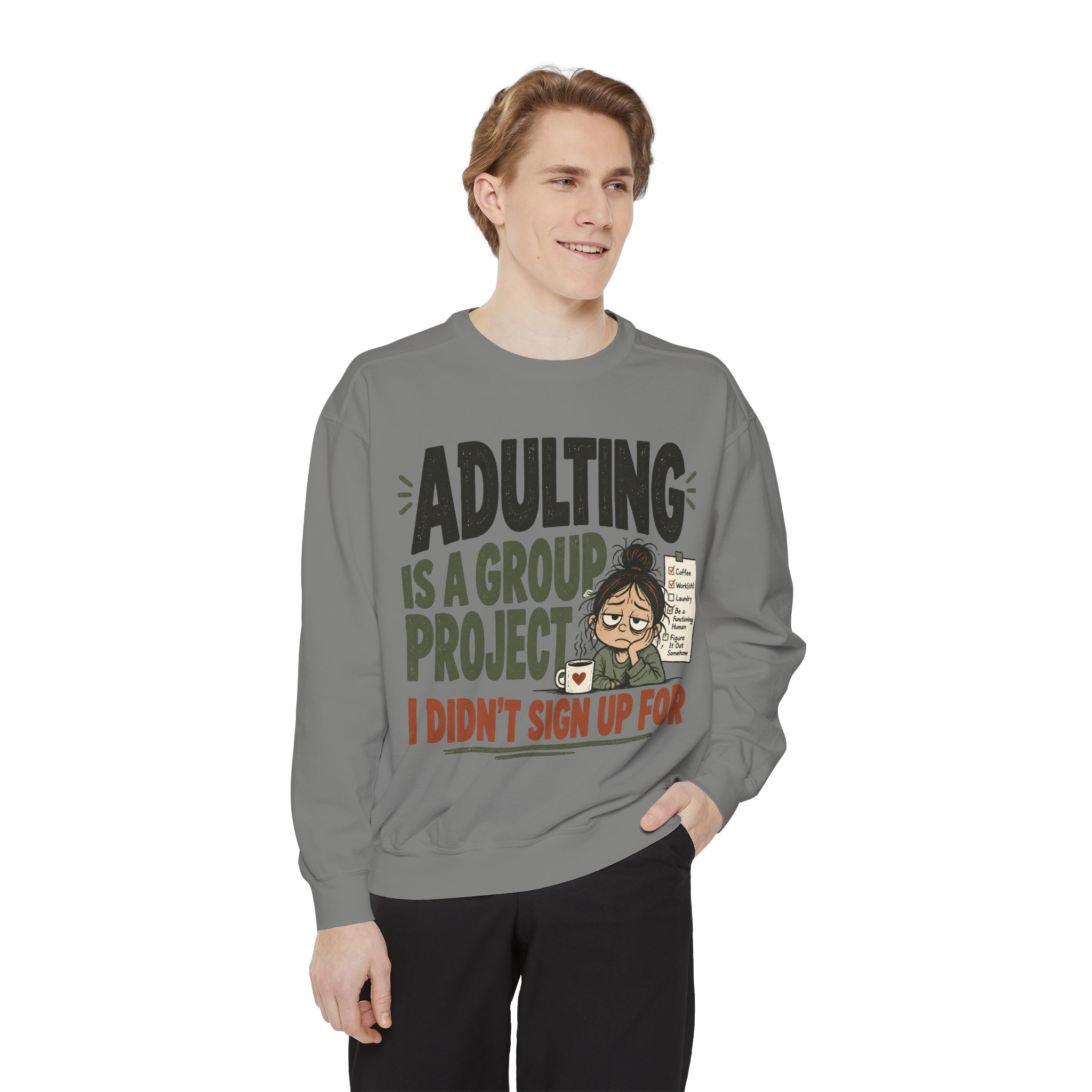 Unisex Garment-Dyed Sweatshirt - Image 15