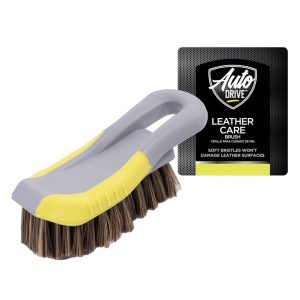 6in Soft Bristle Leather Care Cleaning Brush for Cars - Image 3