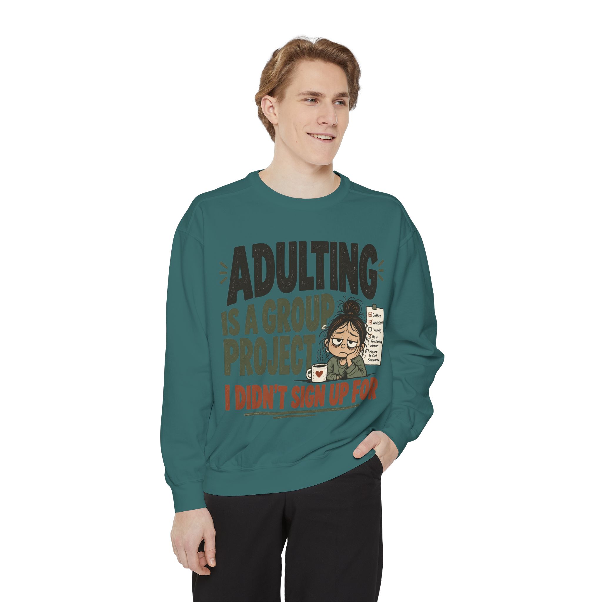 Unisex Garment-Dyed Sweatshirt - Image 27
