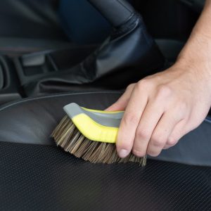 6in Soft Bristle Leather Care Cleaning Brush for Cars - Image 4