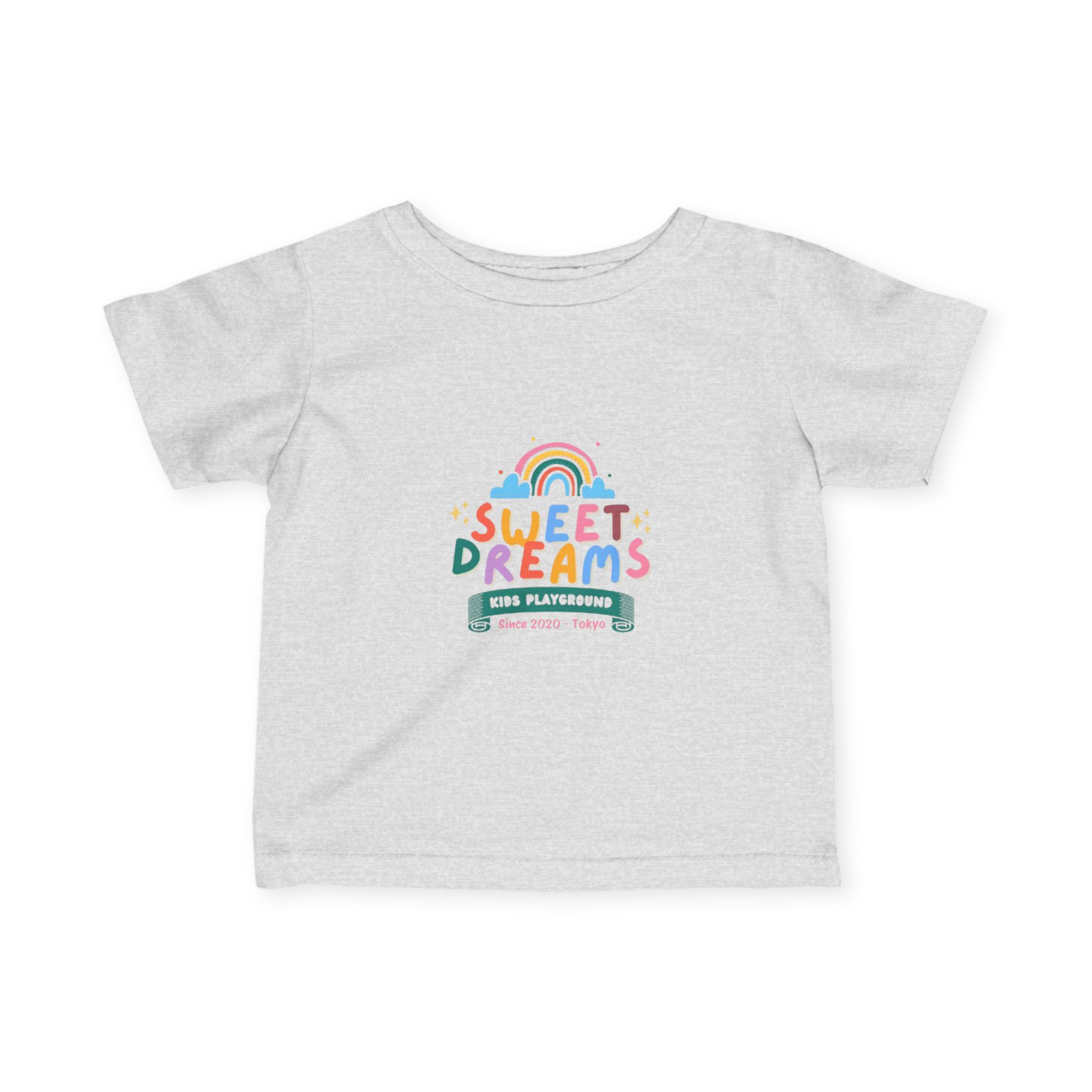 Sweet Dreams Kids Graphic Infant T-Shirt – Colourful Rainbow Playground Design - Image 7