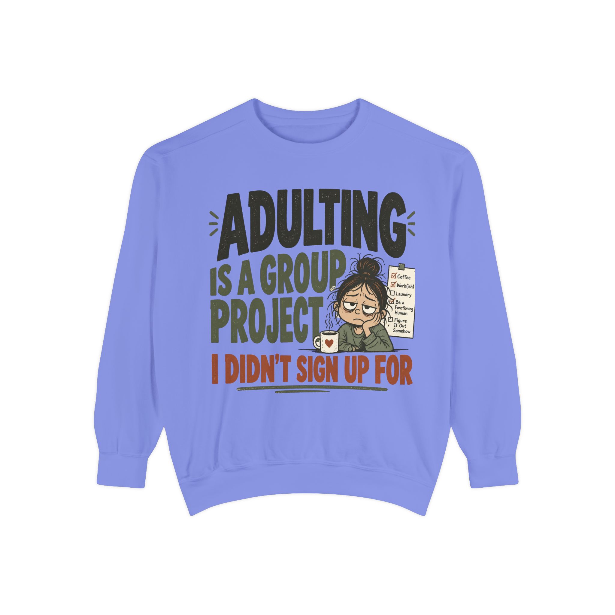 Unisex Garment-Dyed Sweatshirt - Image 41