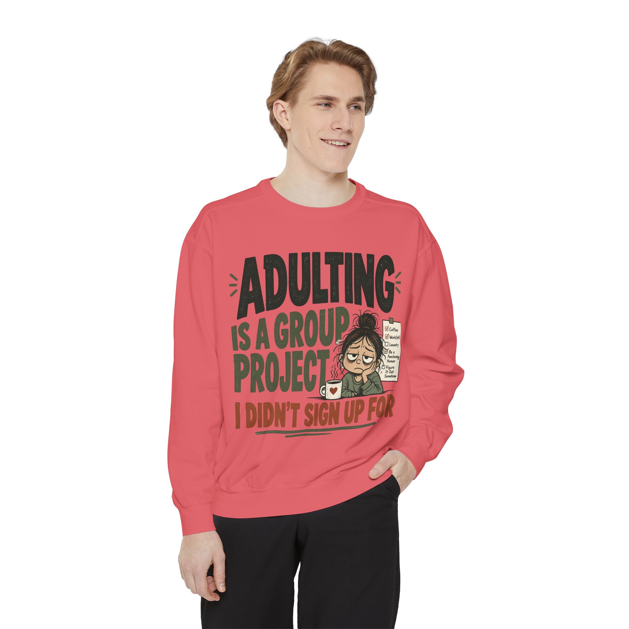 Unisex Garment-Dyed Sweatshirt - Image 63