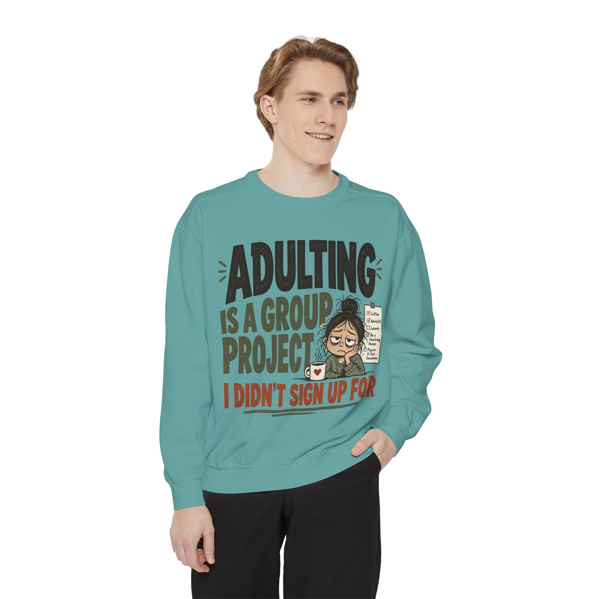 Unisex Garment-Dyed Sweatshirt - Image 31