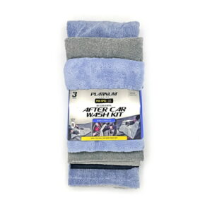 Pro Spec Car Cleaners Wash, Dry, & Detail Towel, 3 Pack, Includes Storage Bag
