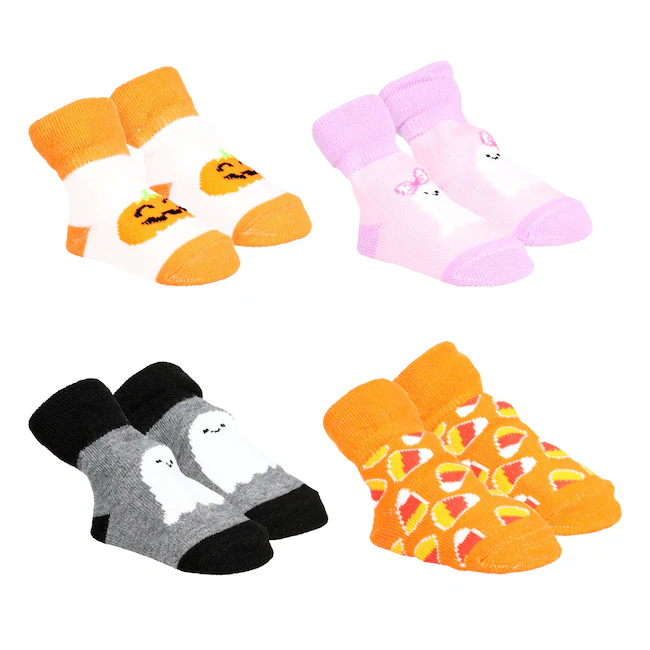 Seasonal Collection Baby Booties with Grippers, Assorted Designs, 1 Pair